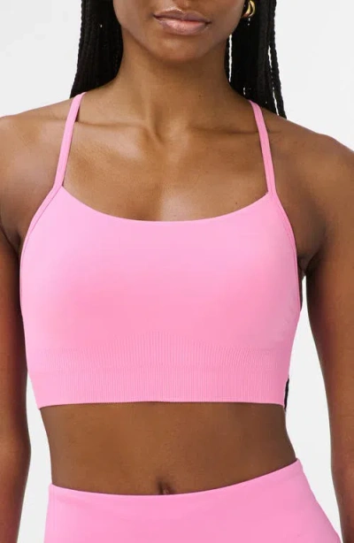 Sweaty Betty Spirit Restored Racerback Sports Bra In Pink
