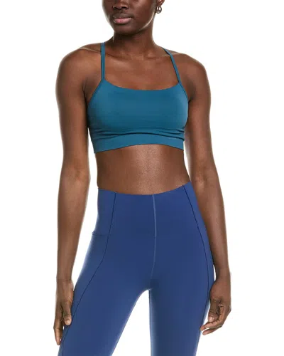 Sweaty Betty Spirit Restored Seamless Yoga Bra In Blue