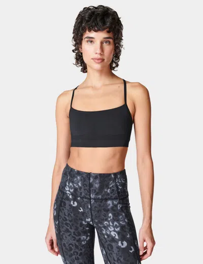 Sweaty Betty Spirit Restored Yoga Bra In Black
