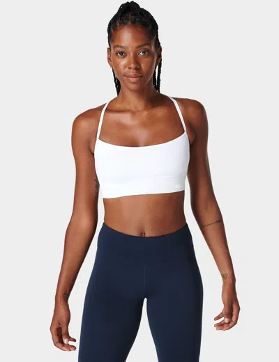 Sweaty Betty Spirit Restored Yoga Bra In White