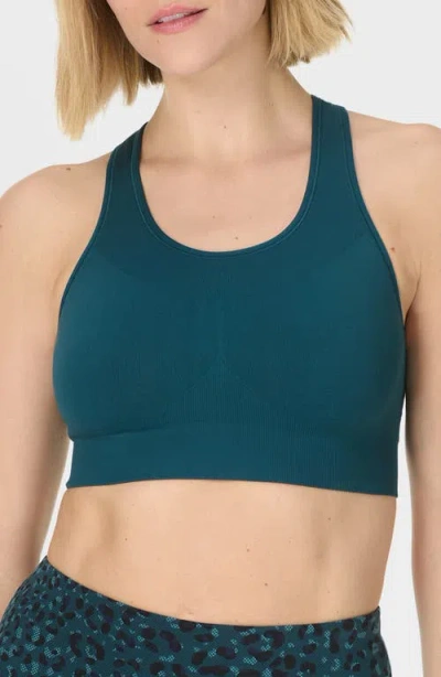 Sweaty Betty Stamina Seamless Sports Bra In Blue