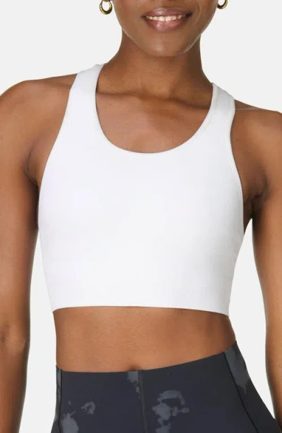 Sweaty Betty Stamina Seamless Sports Bra In White