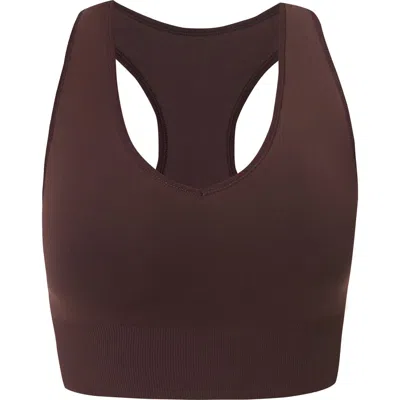 Sweaty Betty Stamina Soft Touch Sports Bra In Brown