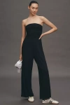Sweaty Betty Womens Black Bandeau Wide-leg Modal Jumpsuit