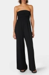 Sweaty Betty Womens Black Bandeau Wide-leg Modal Jumpsuit