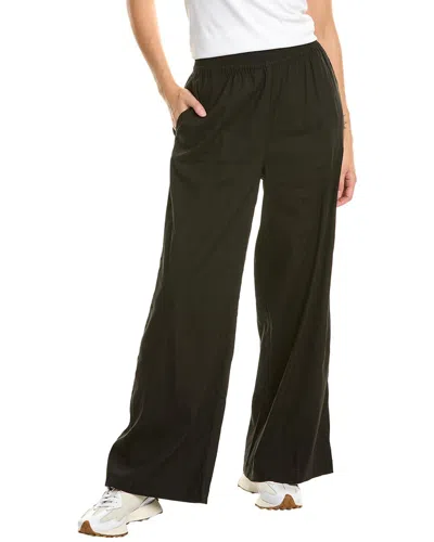 Sweaty Betty Stretch Linen-blend Wide Leg Pant In Black
