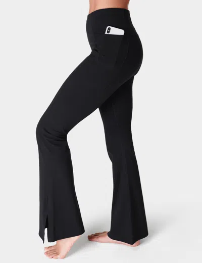 Sweaty Betty Super Soft Flare Yoga Trousers In Black