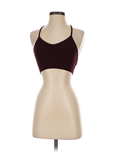 Pre-owned Sweaty Betty Tank Top Burgundy Halter Neckline Tops