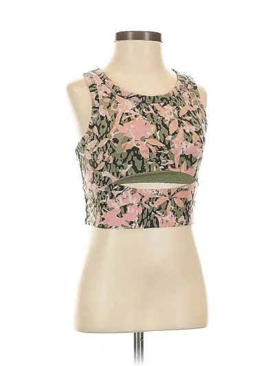 Pre-owned Sweaty Betty Tank Top Pink Halter Neckline Tops