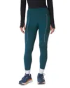 Sweaty Betty Therma Boost 7/8 Running Leggings In Deep Green