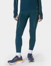 Sweaty Betty Therma Boost 7/8 Running Leggings In Green