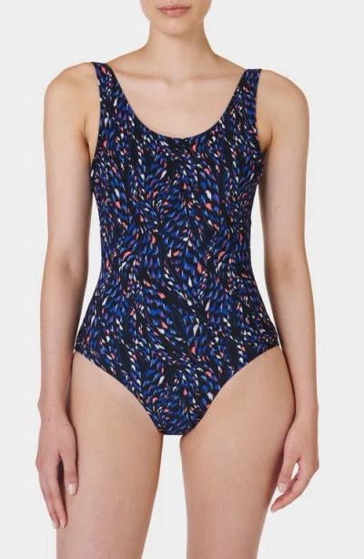 Sweaty Betty Tidal One-piece Swimsuit In Blue