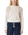 Sweaty Betty Tides High Open Weave Sweater In Lily White
