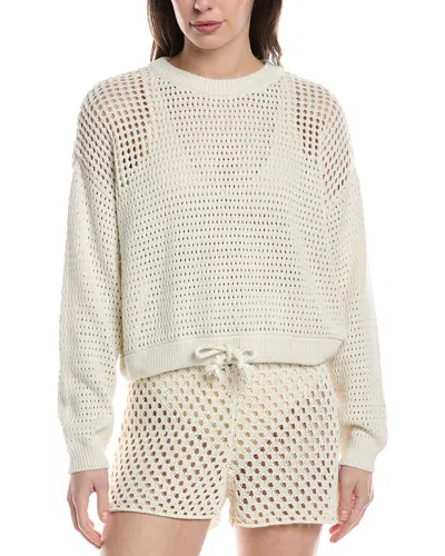 Sweaty Betty Tides High Open Weave Sweater In White