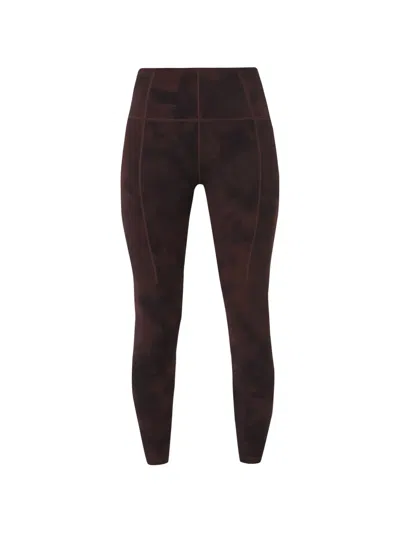 Sweaty Betty Tie-dye Leggings In Brown
