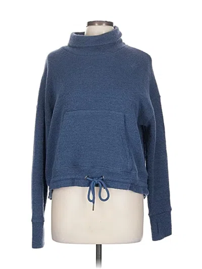 Pre-owned Sweaty Betty Turtleneck Sweater In Blue