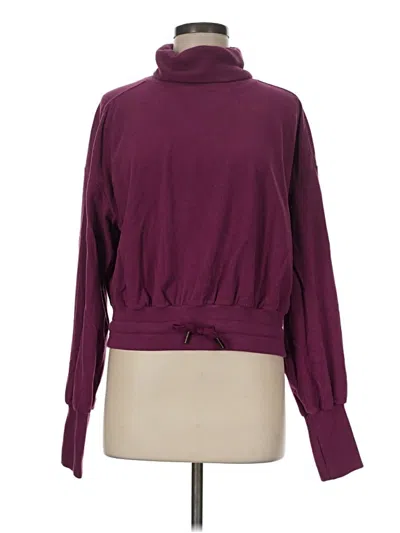 Pre-owned Sweaty Betty Turtleneck Sweater In Burgundy
