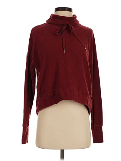 Pre-owned Sweaty Betty Turtleneck Sweater In Burgundy