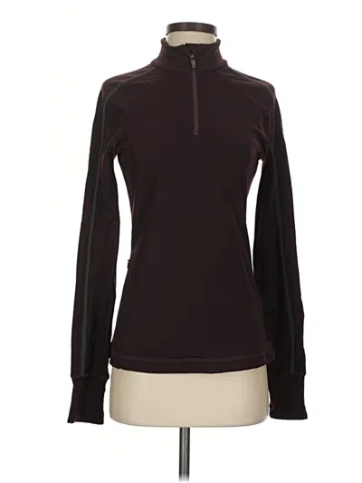 Pre-owned Sweaty Betty Turtleneck Sweater In Burgundy