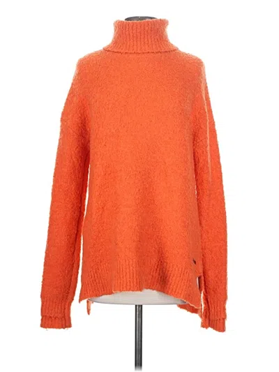Pre-owned Sweaty Betty Turtleneck Sweater In Orange