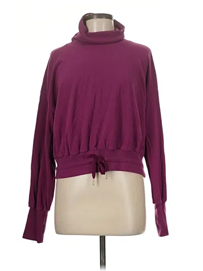 Pre-owned Sweaty Betty Turtleneck Sweater In Purple