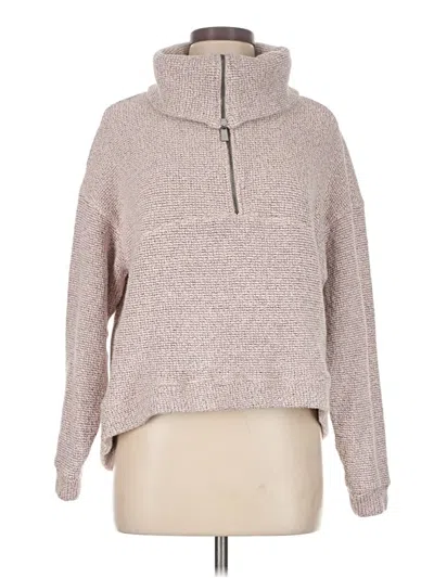 Pre-owned Sweaty Betty Turtleneck Sweater In Tan