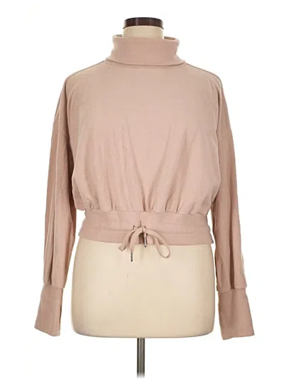 Pre-owned Sweaty Betty Turtleneck Sweater In Tan