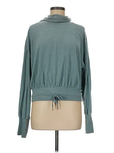 Pre-owned Sweaty Betty Turtleneck Sweater In Teal