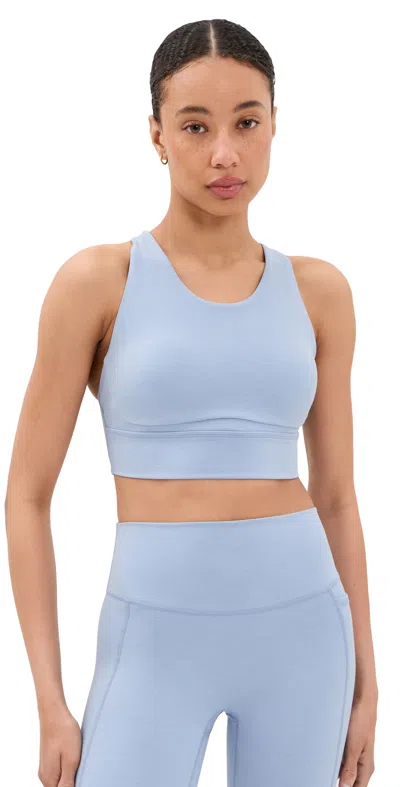 Sweaty Betty Ultimate Move Marl Sports Bra Laguna Blue Marl
