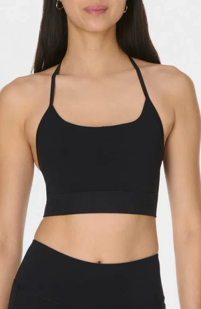Sweaty Betty Ultimate Studio Ribbed Sports Bra In Black