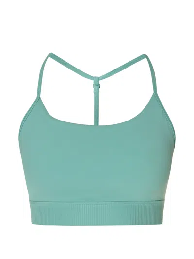 Sweaty Betty Ultimate Studio Ribbed-trim Sports Bra In Green