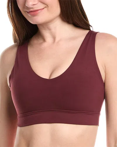 Sweaty Betty Ultimate Studio Voop Bra In Burgundy