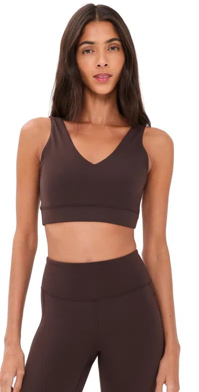 Sweaty Betty Ultimate Studio Voop Bra Espresso Brown