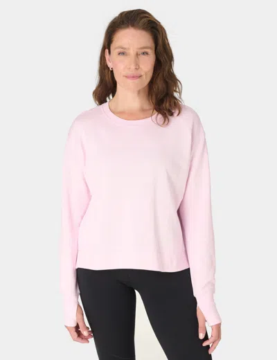 Sweaty Betty Women's After Class Crop Sweatshirt In Pink