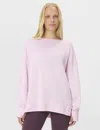 Sweaty Betty Women's After Class Cross Back Sweatshirt In Pink