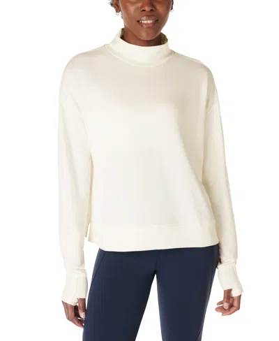 Sweaty Betty Women's After Class Funnel-neck Sweatshirt In White