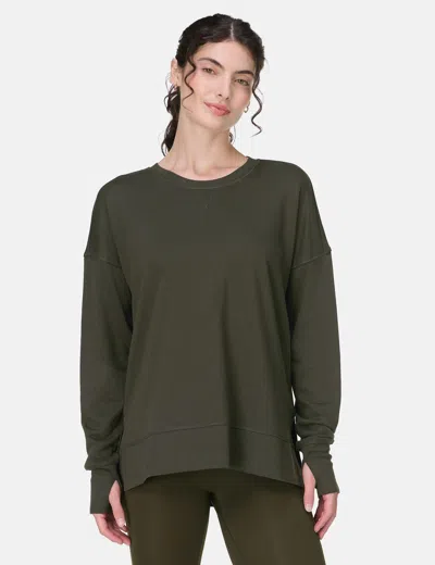 Sweaty Betty Women's After Class Longline Sweatshirt In Green