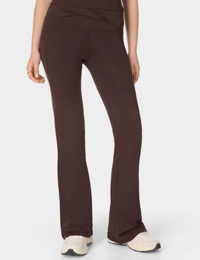 Sweaty Betty Women's All Day 32" Soft Twist Flare Trouser In Brown