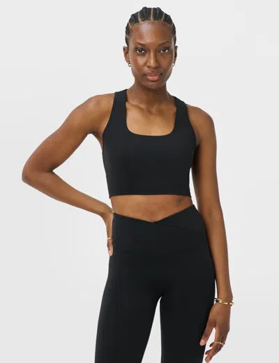 Sweaty Betty Women's All Day Wrap Longline Sports Bra In Black
