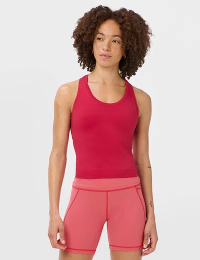 Sweaty Betty Women's Athlete Crop Seamless Workout Vest In Red