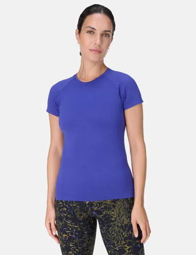 Sweaty Betty Women's Athlete Seamless Workout T-shirt In Blue
