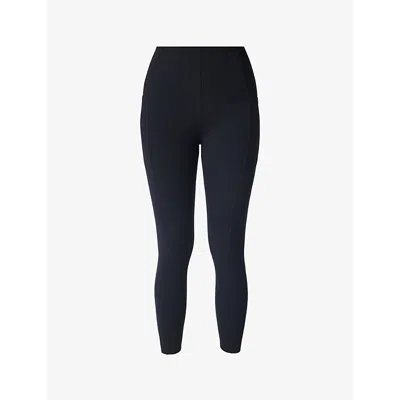 SWEATY BETTY WOMENS SWEATY BETTY POWER 7/8 HIGH-RISE STRETCH-JERSEY LEGGINGS