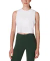 Sweaty Betty Breathe Easy Cropped Tank Top In White