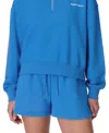 Sweaty Betty Womens Revive Boxy Cotton-blend Shorts Tidal Blue Xxl In Tidal Blue