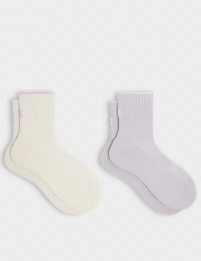 Sweaty Betty Women's Crew Running Socks 2 Pack In Purple