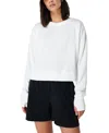 Sweaty Betty After Class Cropped Sweatshirt In Lily White