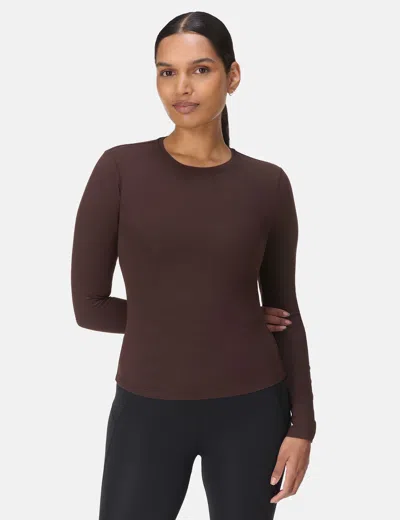 Sweaty Betty Women's Essential Sculpt Long Sleeve Top In Brown