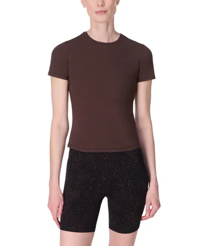 Sweaty Betty Women's Essential Sculpt Short-sleeve T-shirt In Brown