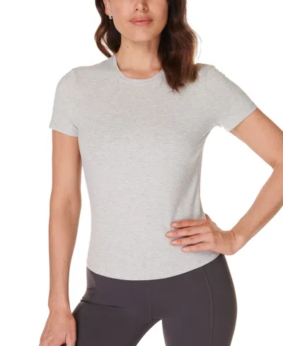 Sweaty Betty Essential Short Sleeve Tee In Light Grey Marl