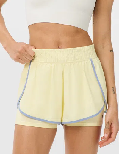 Sweaty Betty Women's Get Set 2-in-1 Multi-train Shorts In Yellow
